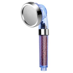 1Pc Ionic Filtration Shower Head High Pressure 3 Mode Stone Water Saving Bath Handheld Shower