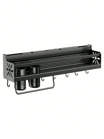 Wall-mounted Space-saving Kitchen Shelf, Non-penetrating Kitchen Wall-mounted Multi-functional Household Storage Rack
