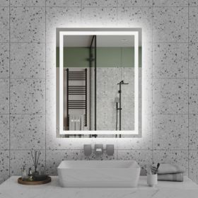 28 Inch X 36 Inch LED Bathroom Mirror