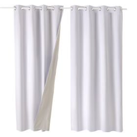 Blackout Curtains 84 Inch Length 2 Panels Set 52 Inch Wide Each For Bedroom