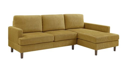 Prado 97" Wide Sofa & Chaise With Solid Wood