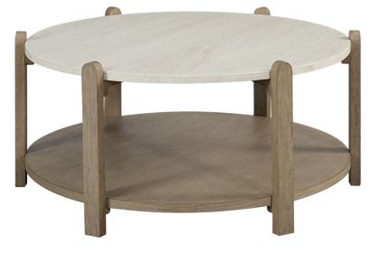 Stone Top Cocktail Table - Toffee