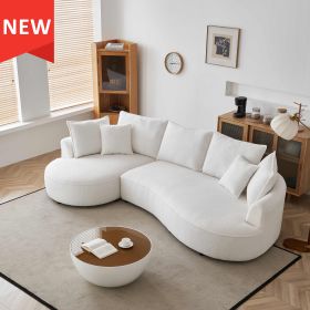 122.8" Curved Sofa Modern Curved Couch Living Room Modular Sectional Sofa