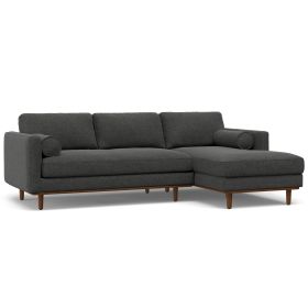 Morrison - Right Sectional Sofa - Charcoal Grey
