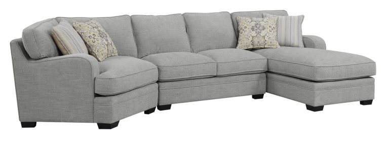Wallace & Bay Berza Gray Right Side Facing Chaise Sectional
