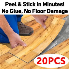 10 Pcs Grain Self-Adhesive Non-Slip Floor Stickers, Durable Vinyl Peel-And-Stick Waterproof And Oil-proof Tile Decals For Kitchen (PCS: 20DT-01)